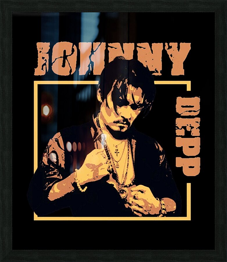 Johnny Depp 26 Picture Frame print