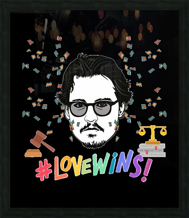 Johnny Depp 28 Picture Frame print