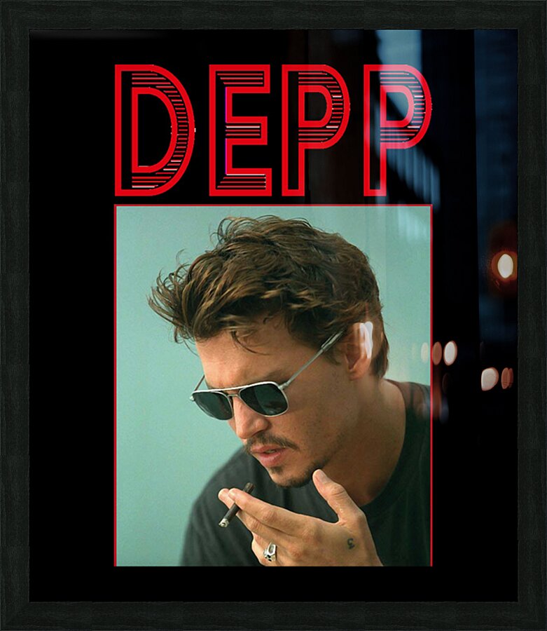 Johnny Depp 30 Picture Frame print