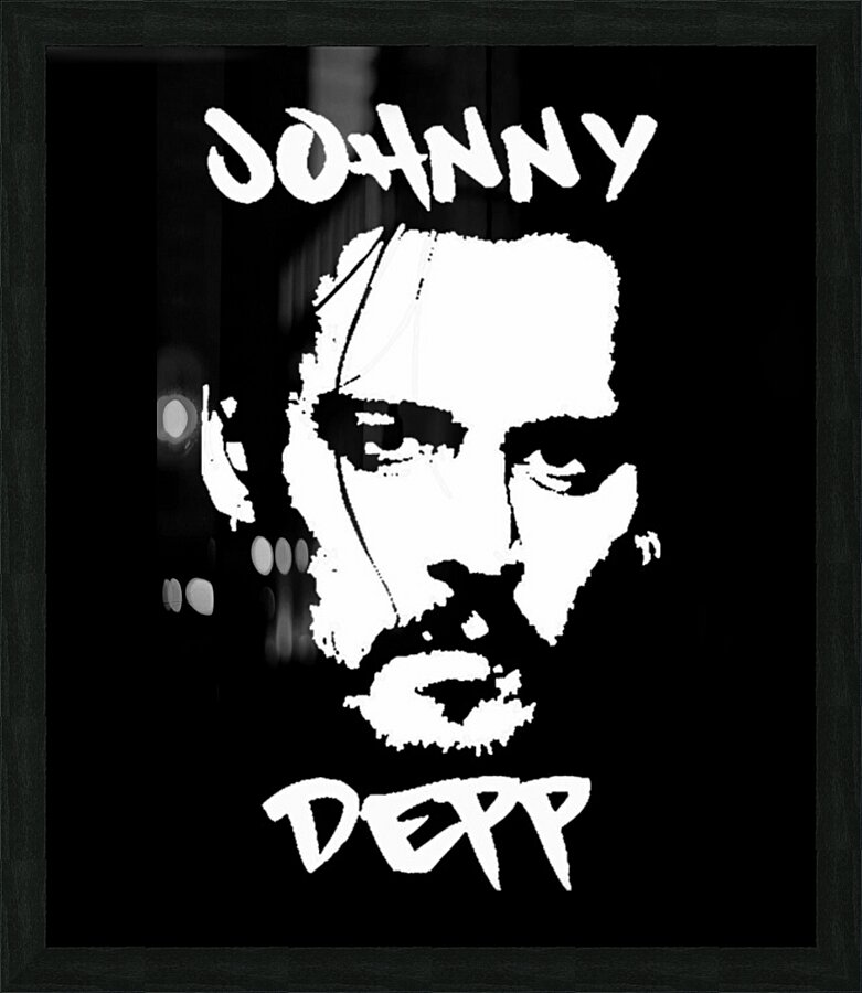 Johnny Depp 33 Picture Frame print