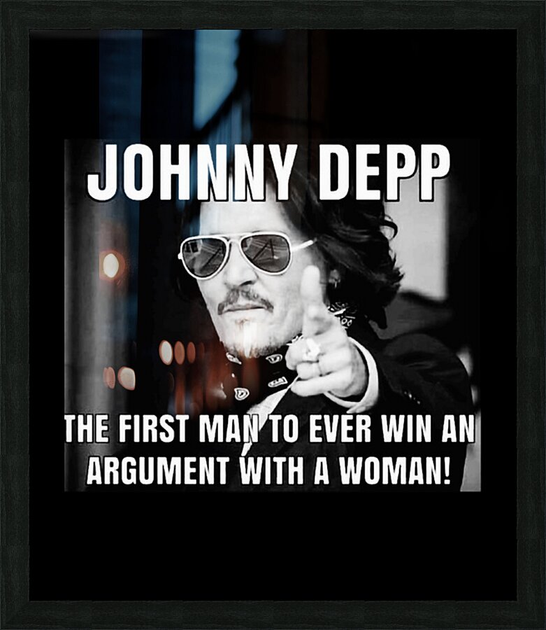 Johnny Depp 41 Picture Frame print