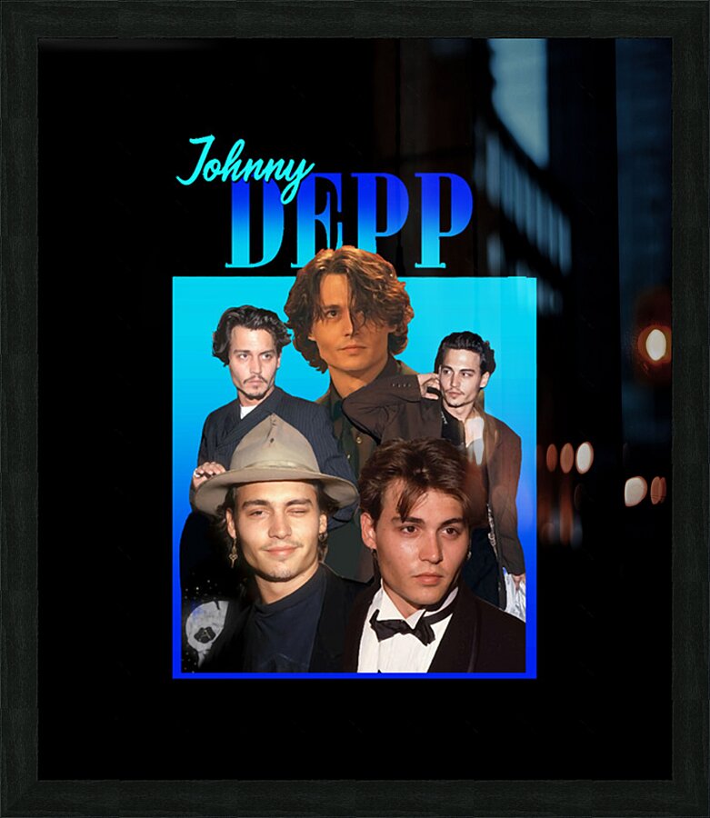 Johnny Depp 46 Picture Frame print