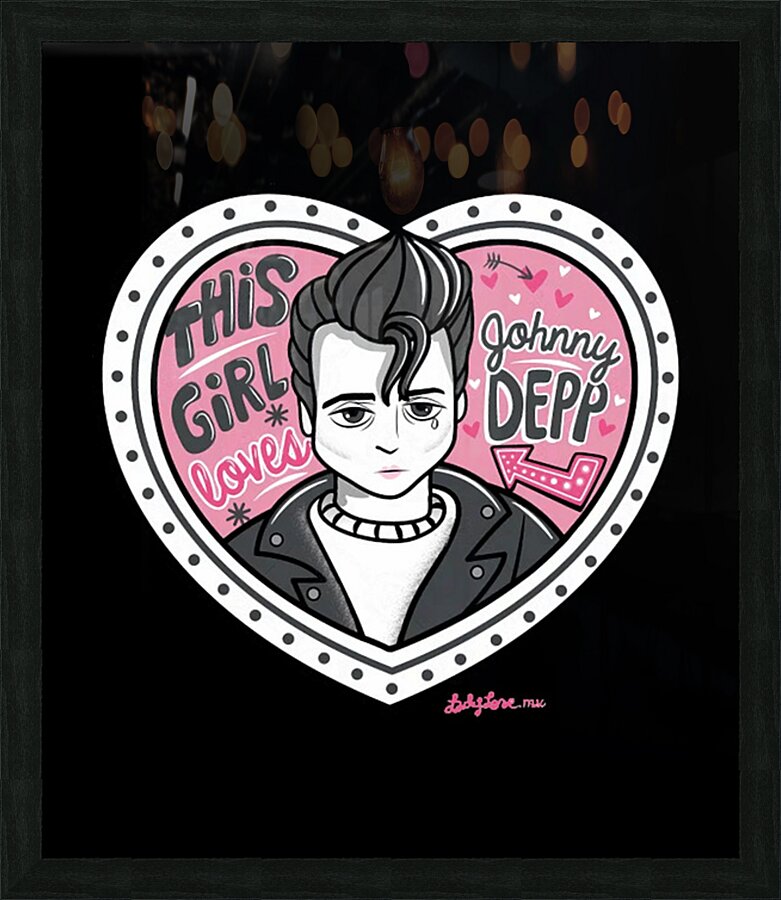 Johnny Depp 49 Picture Frame print