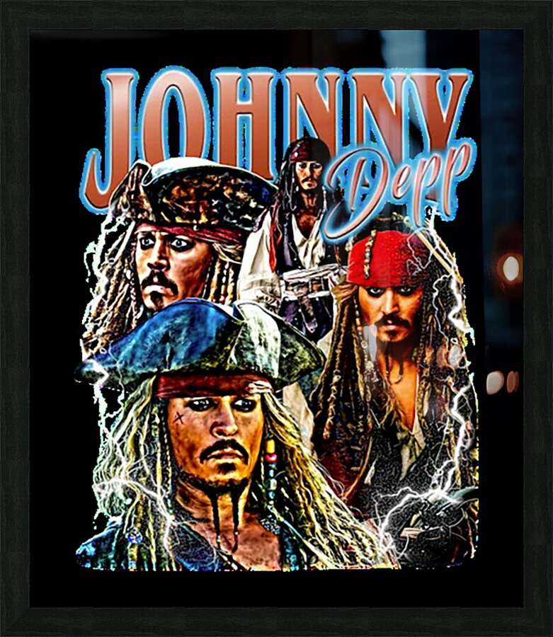 Johnny Depp 53 Picture Frame print