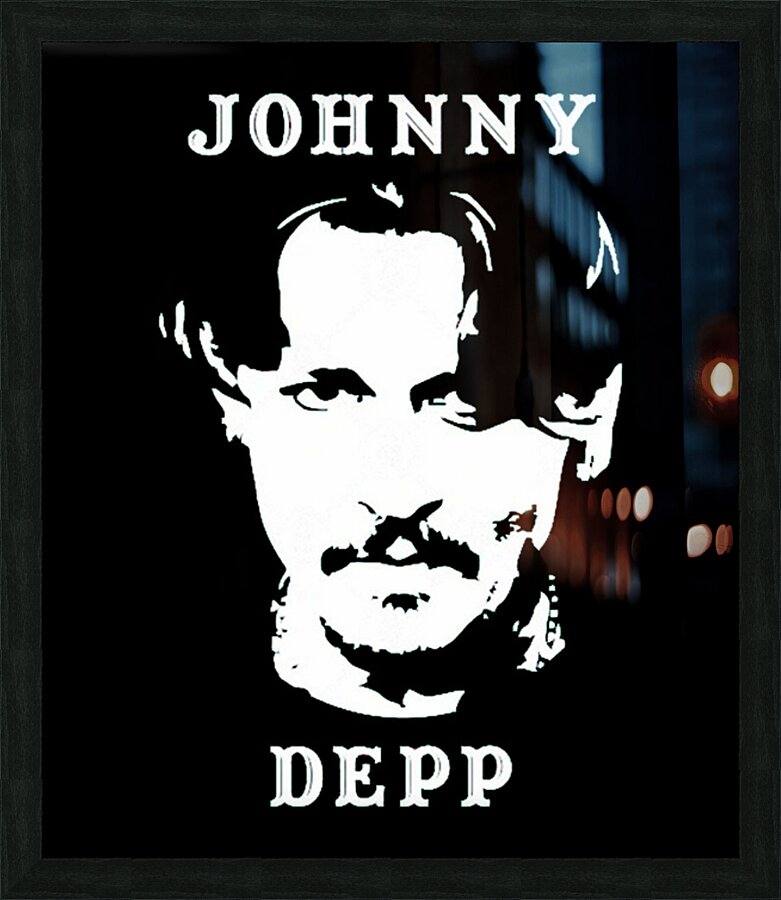 Johnny Depp 59 Picture Frame print