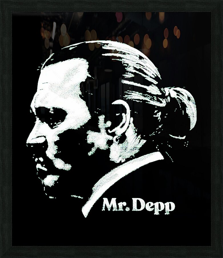 Johnny Depp 60 Picture Frame print