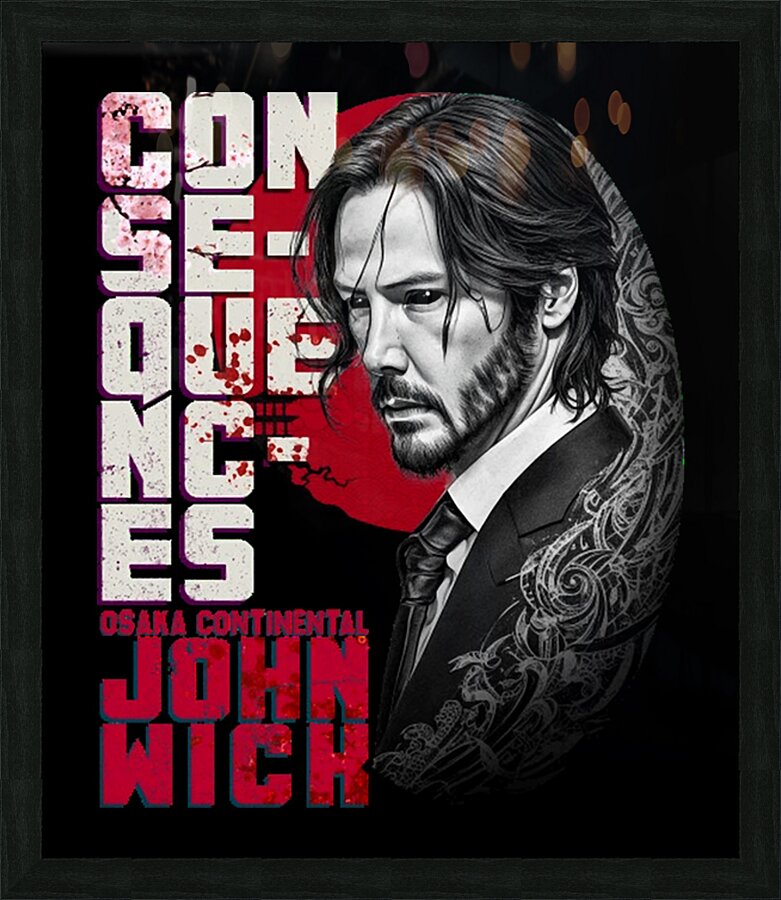 Keanu Reeves 21 Picture Frame print