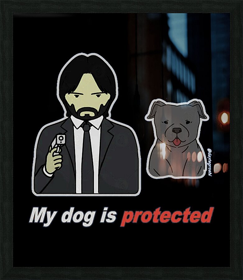 Keanu Reeves 14 Picture Frame print