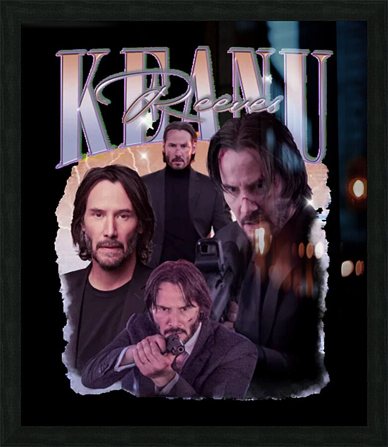 Keanu Reeves 18 Picture Frame print
