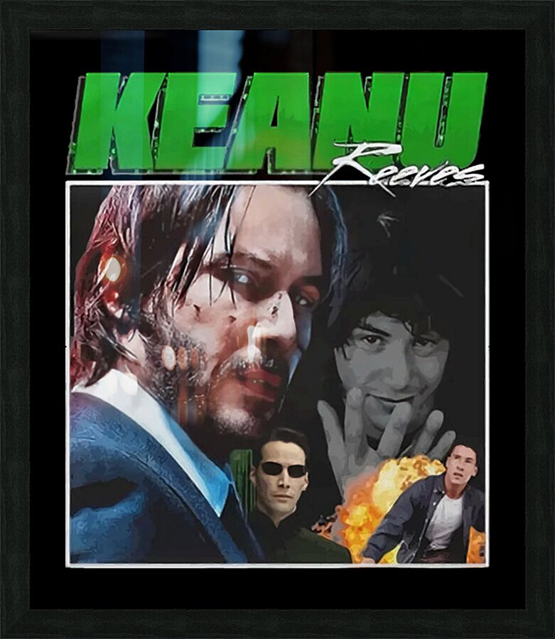 Keanu Reeves 20 Picture Frame print
