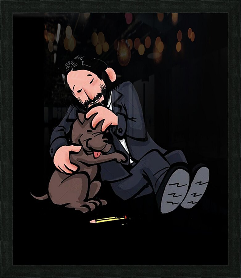Keanu Reeves 21 Picture Frame print