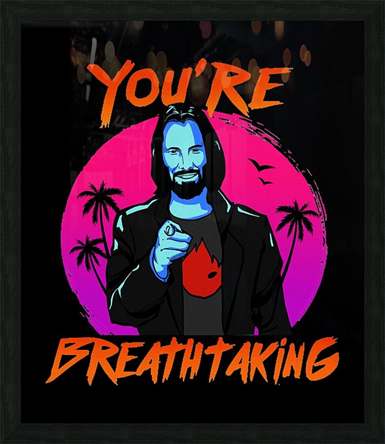 Keanu Reeves 28 Picture Frame print
