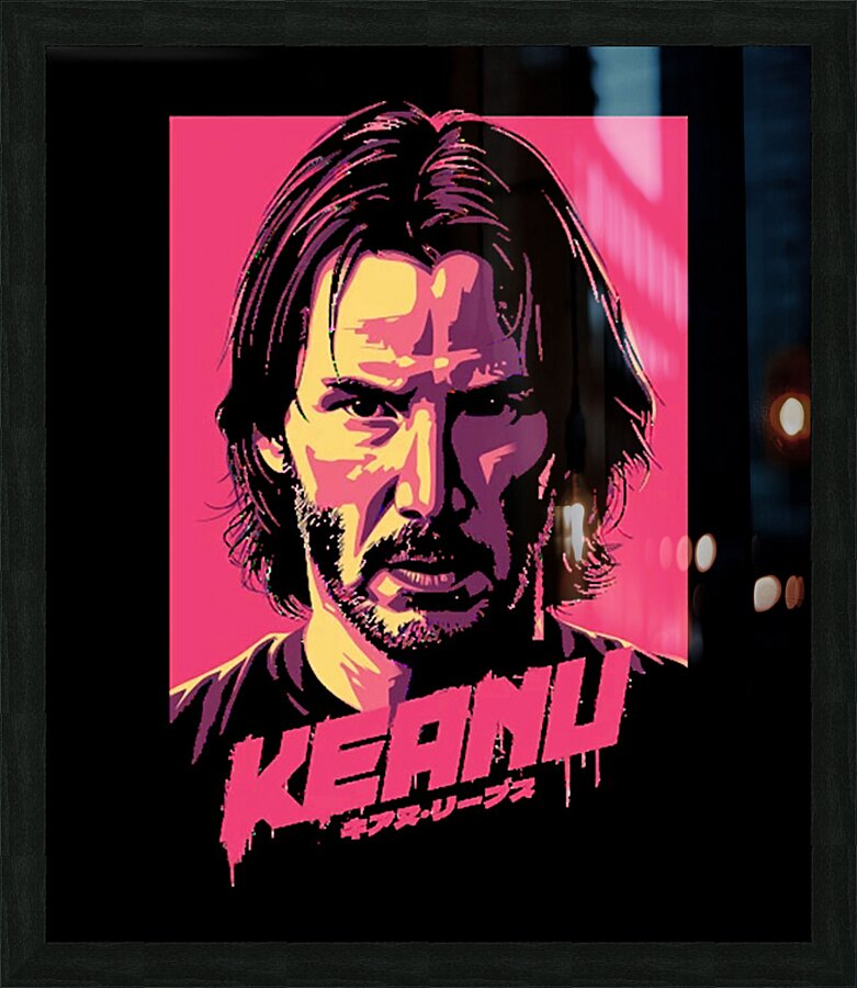Keanu Reeves 49 Picture Frame print