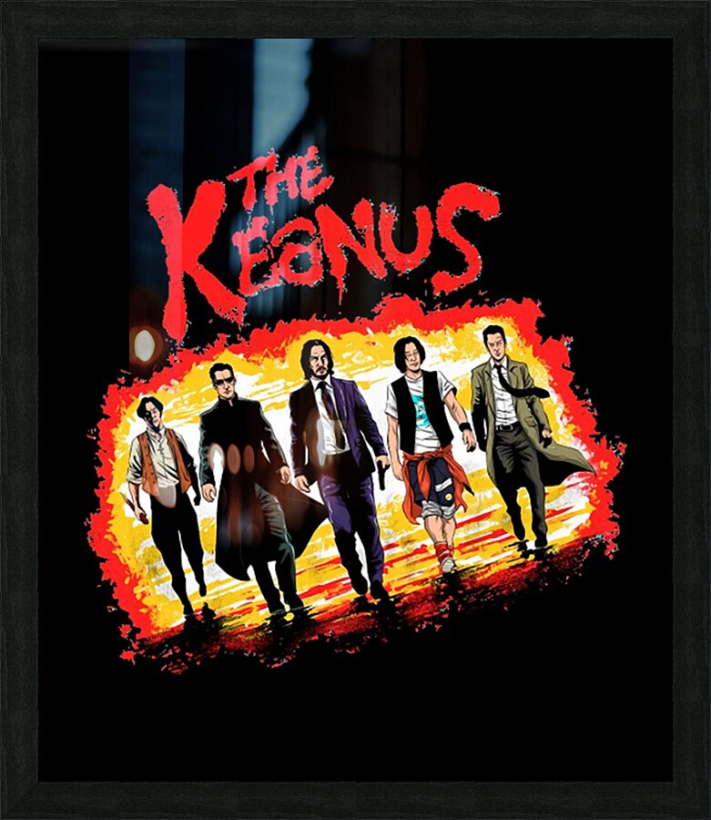 Keanu Reeves 7 Picture Frame print