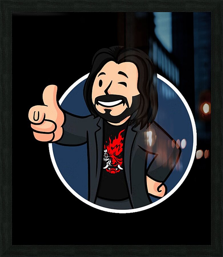 Keanu Reeves 8 Picture Frame print