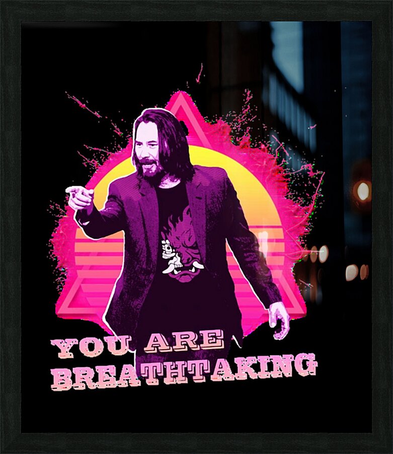 Keanu Reeves 13 Picture Frame print