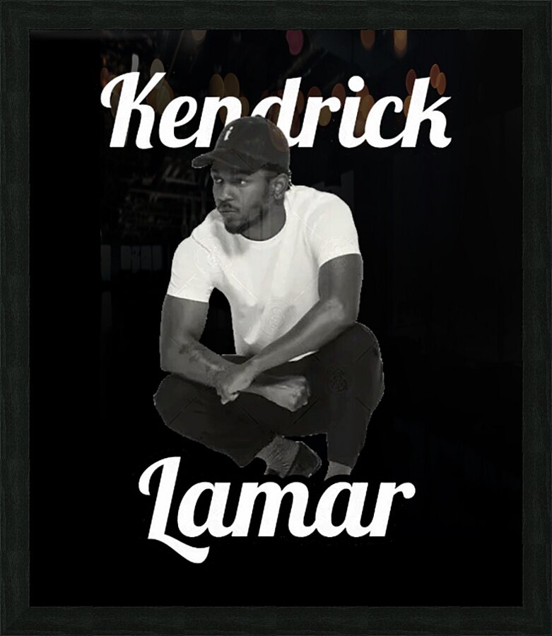 Kendrick Lamar 7 Picture Frame print