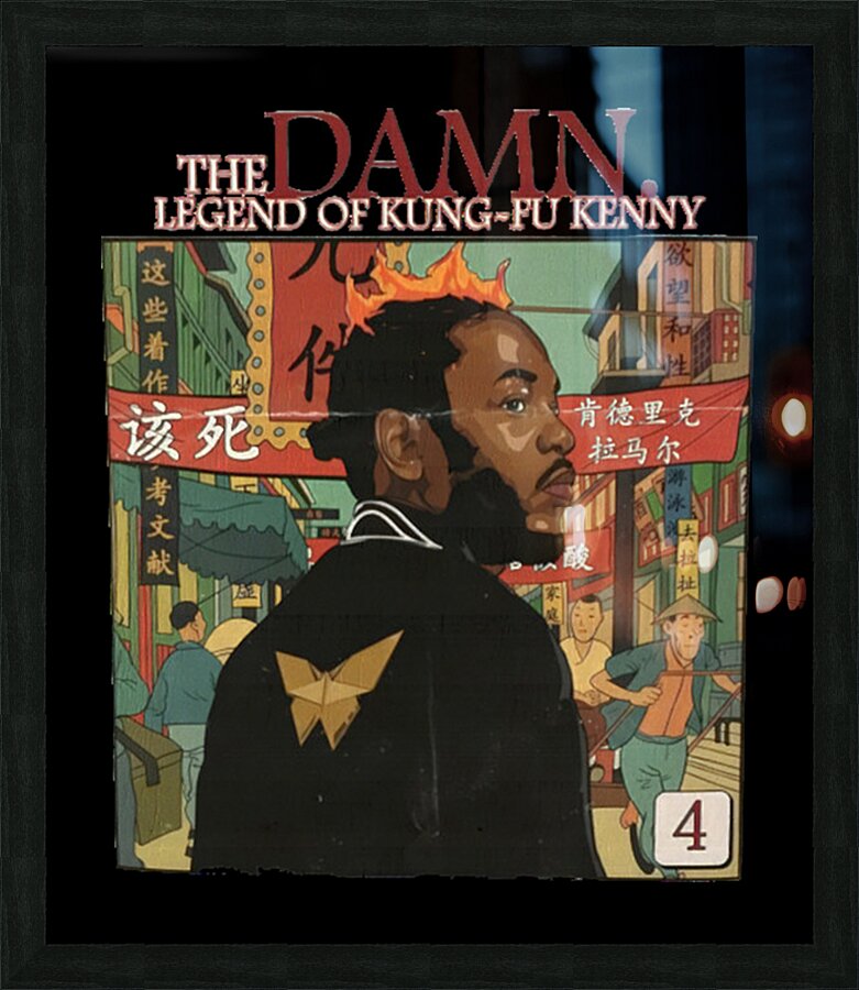 Kendrick Lamar 12 Picture Frame print