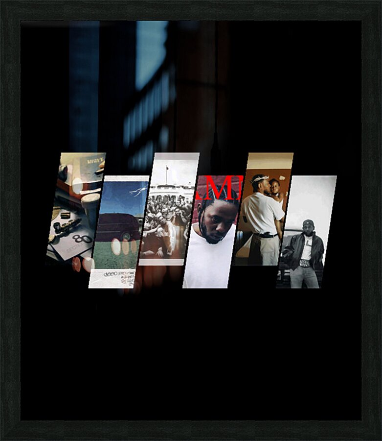 Kendrick Lamar 16 Picture Frame print