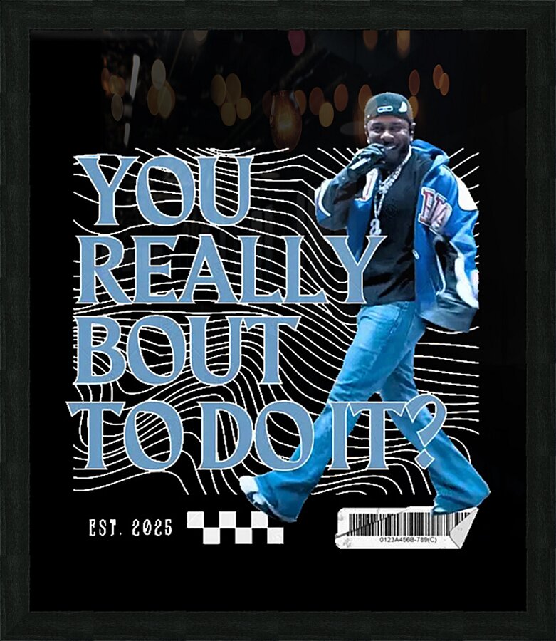 Kendrick Lamar 17 Picture Frame print