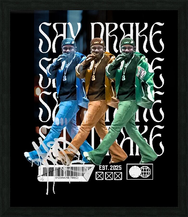 Kendrick Lamar 22 Picture Frame print