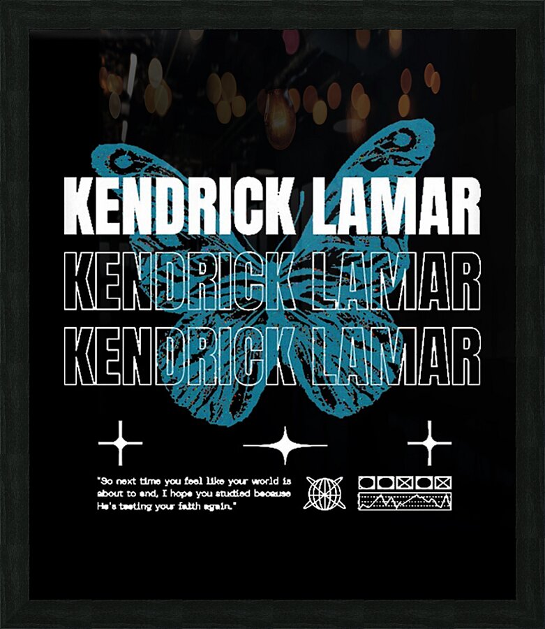 Kendrick Lamar 30 Picture Frame print