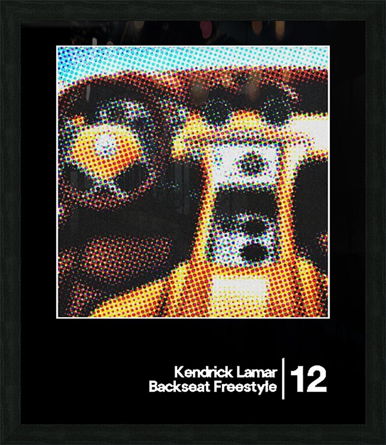 Kendrick Lamar 44 Picture Frame print