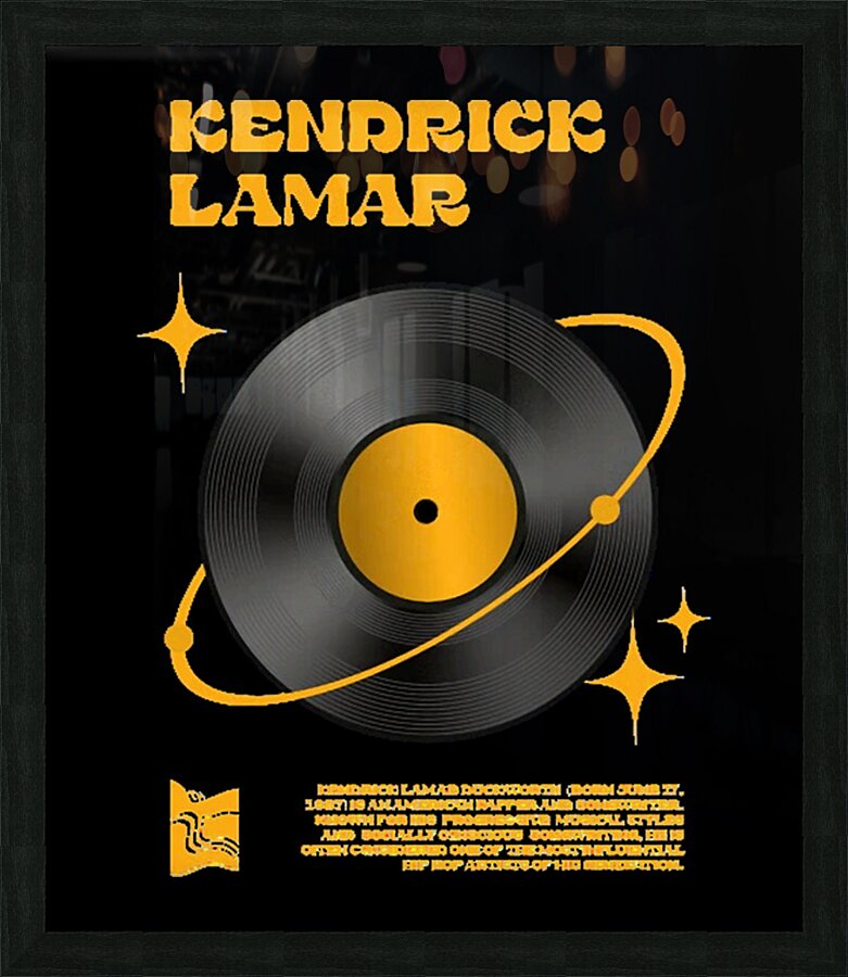 Kendrick Lamar 51 Picture Frame print