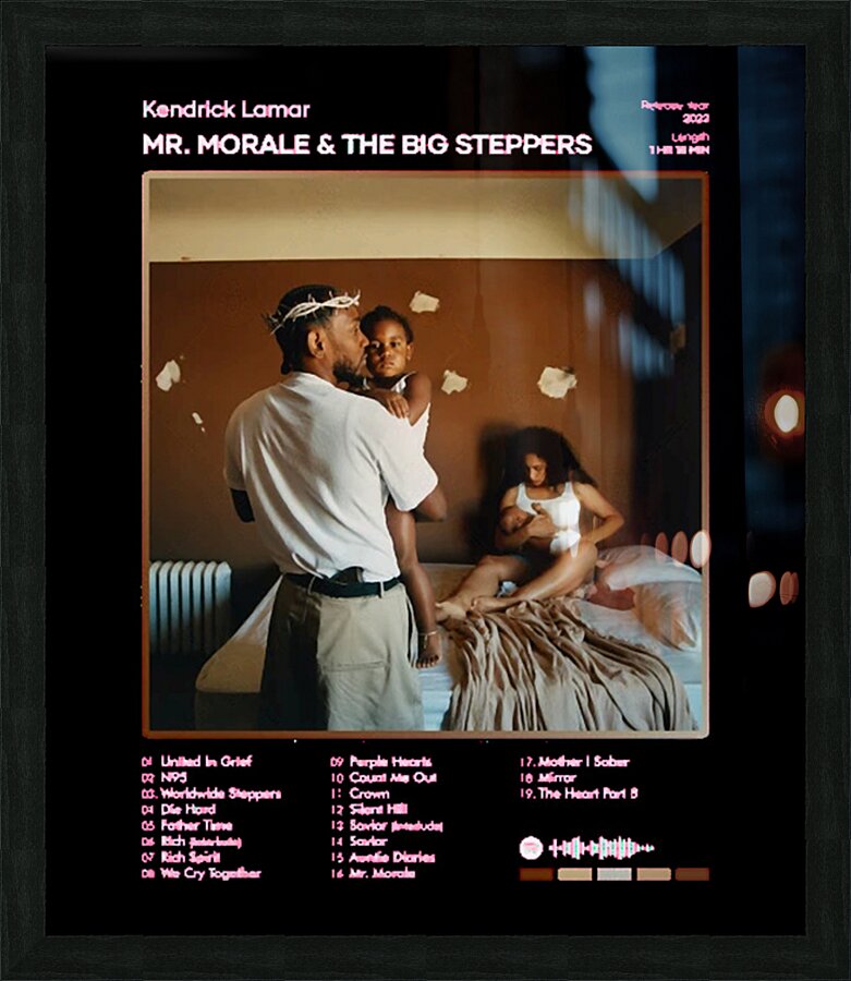 Kendrick Lamar 53 Picture Frame print