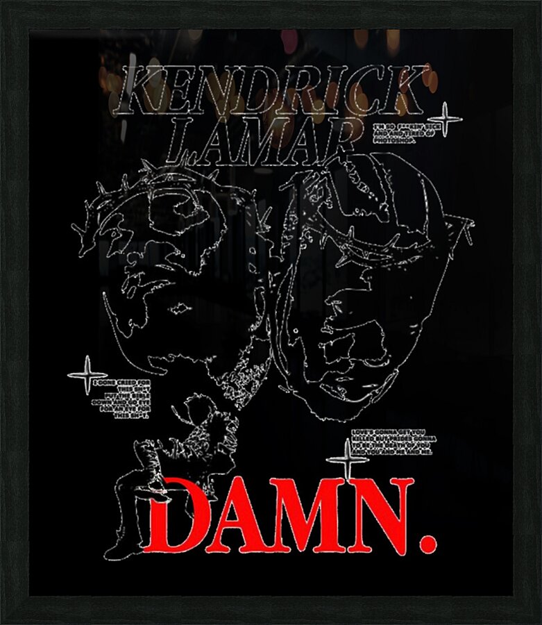 Kendrick Lamar 54 Picture Frame print