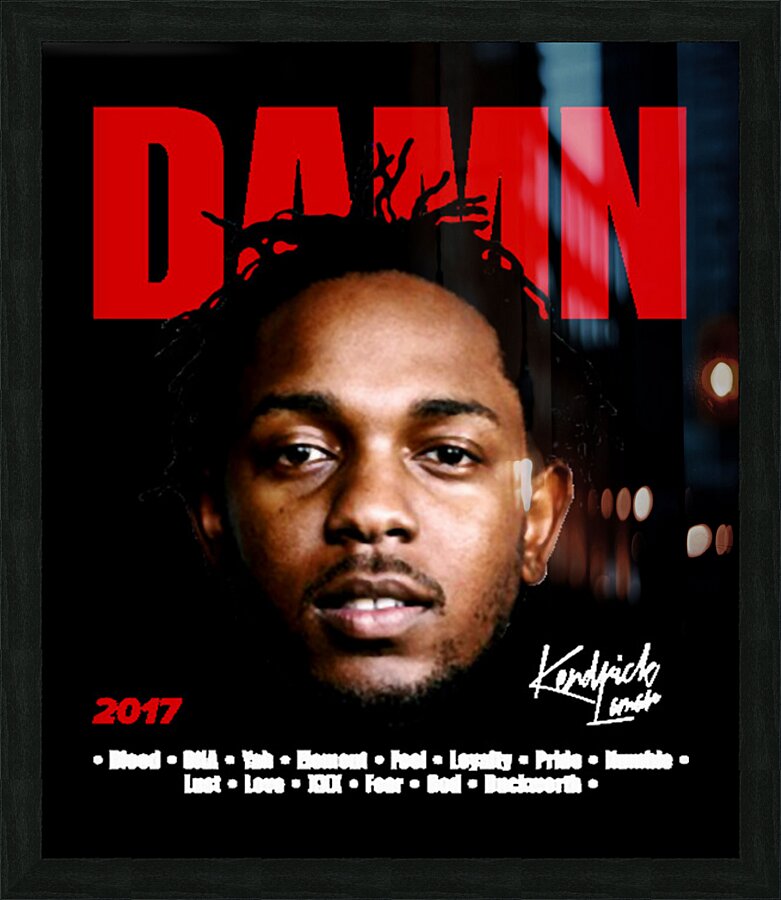Kendrick Lamar 61 Picture Frame print