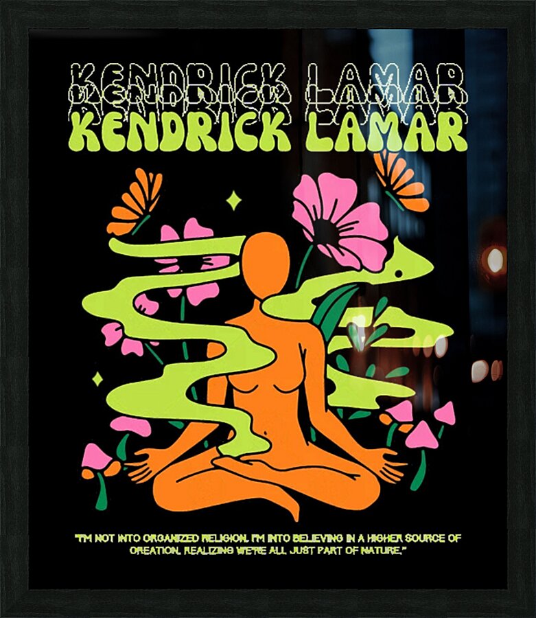Kendrick Lamar 62 Picture Frame print