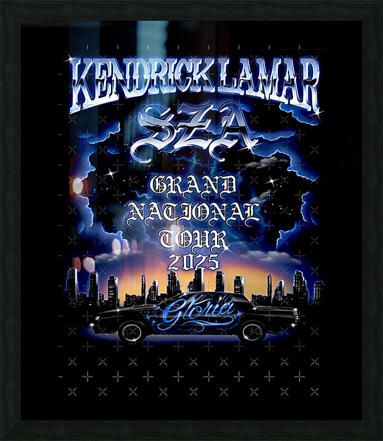 Kendrick Lamar 8 Picture Frame print