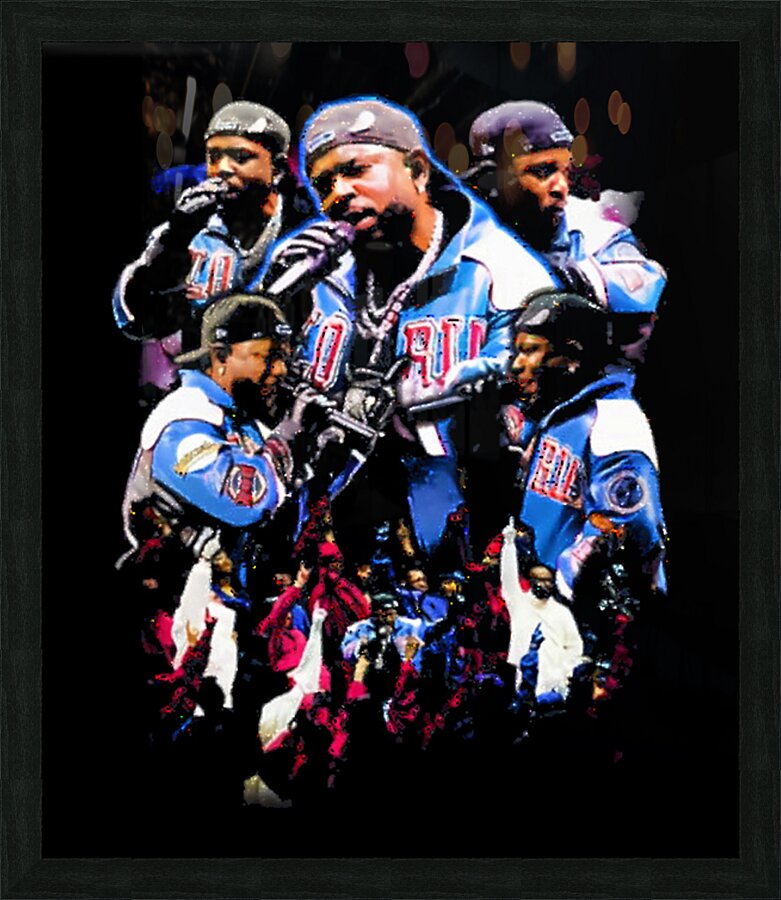 Kendrick Lamar 9 Picture Frame print