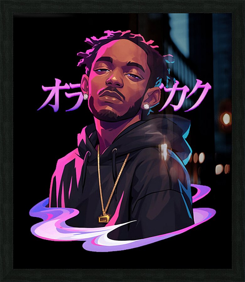 Kendrick Lamar 13 Picture Frame print