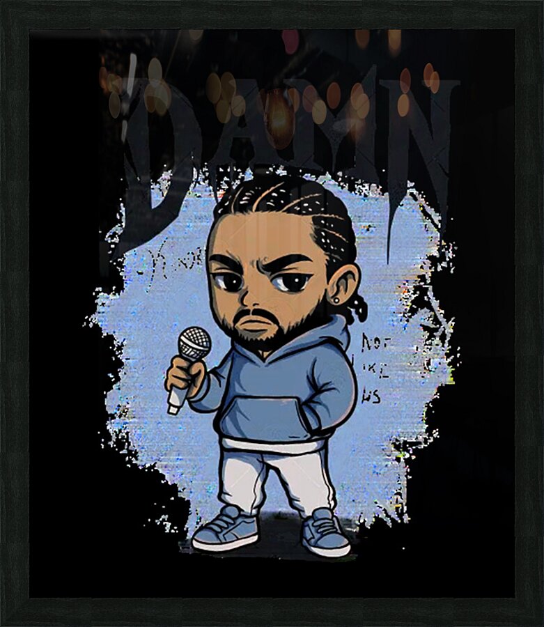 Kendrick Lamar 15 Picture Frame print