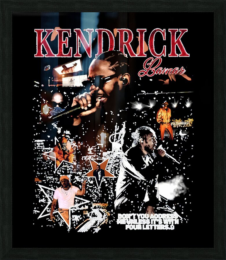Kendrick Lamar 18 Picture Frame print