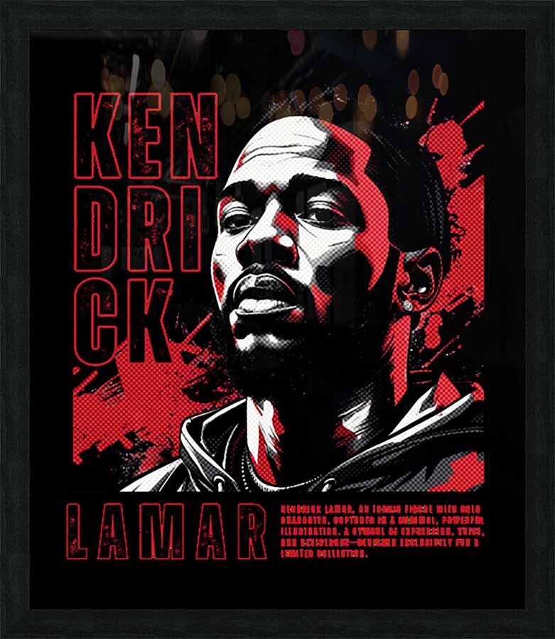 Kendrick Lamar 24 Picture Frame print