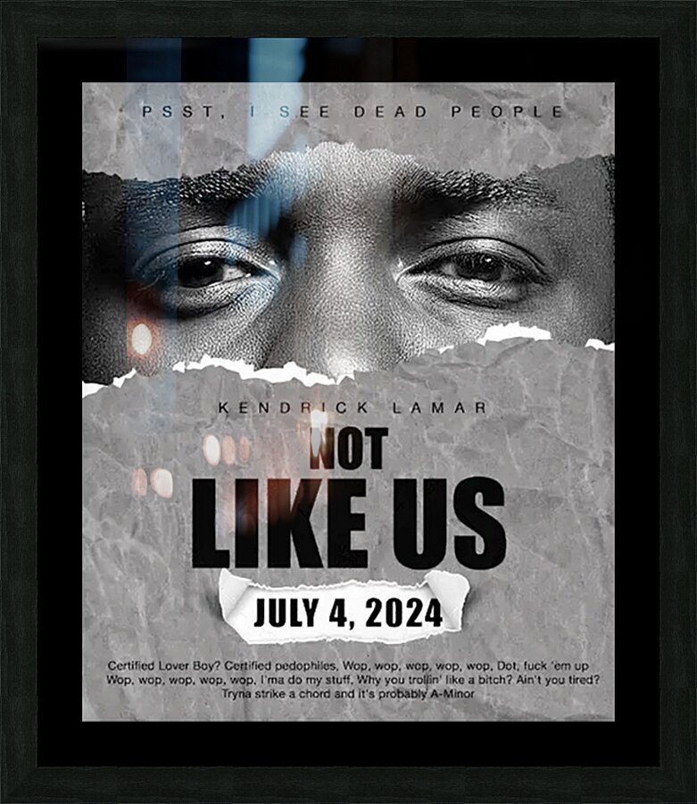 Kendrick Lamar 26 Picture Frame print
