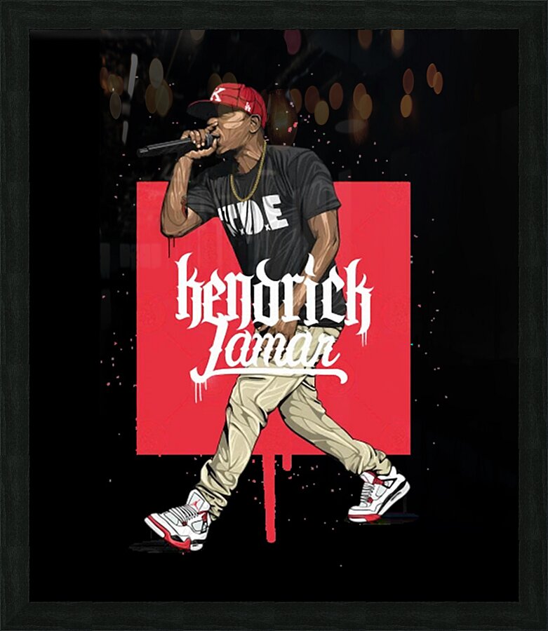 Kendrick Lamar 47 Picture Frame print