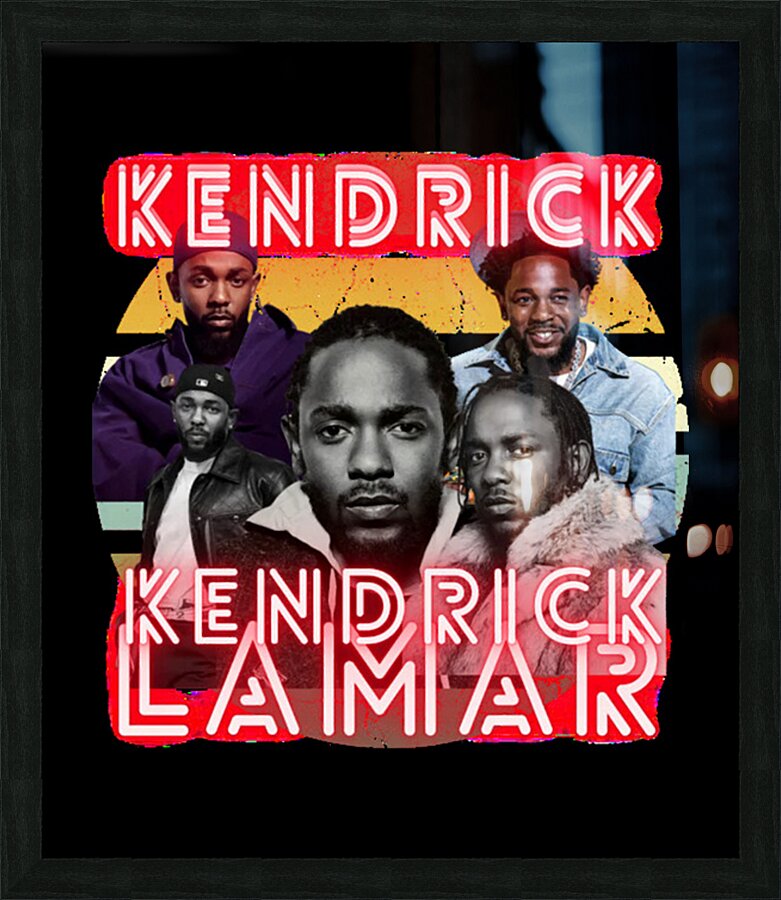 Kendrick Lamar 48 Picture Frame print