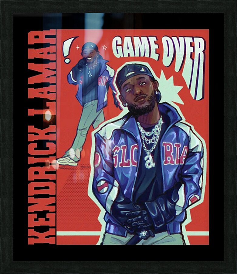 Kendrick Lamar 52 Picture Frame print