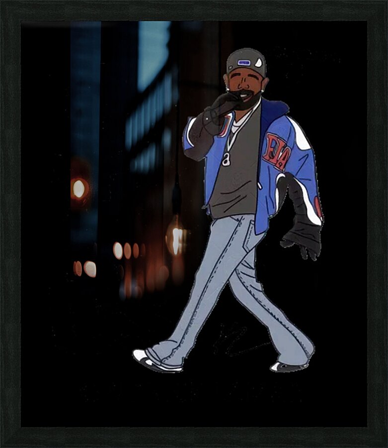 Kendrick Lamar 9 Picture Frame print
