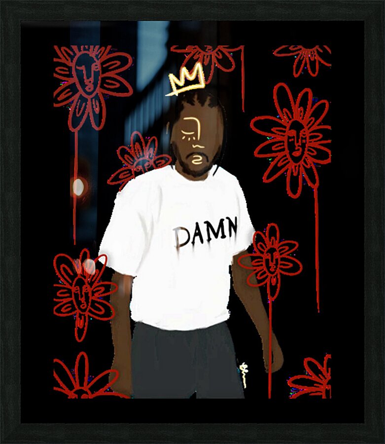 Kendrick Lamar 10 Picture Frame print