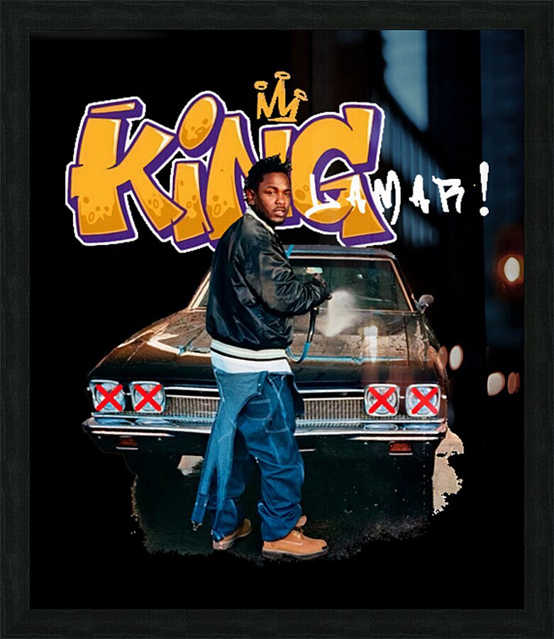 Kendrick Lamar 12 Picture Frame print