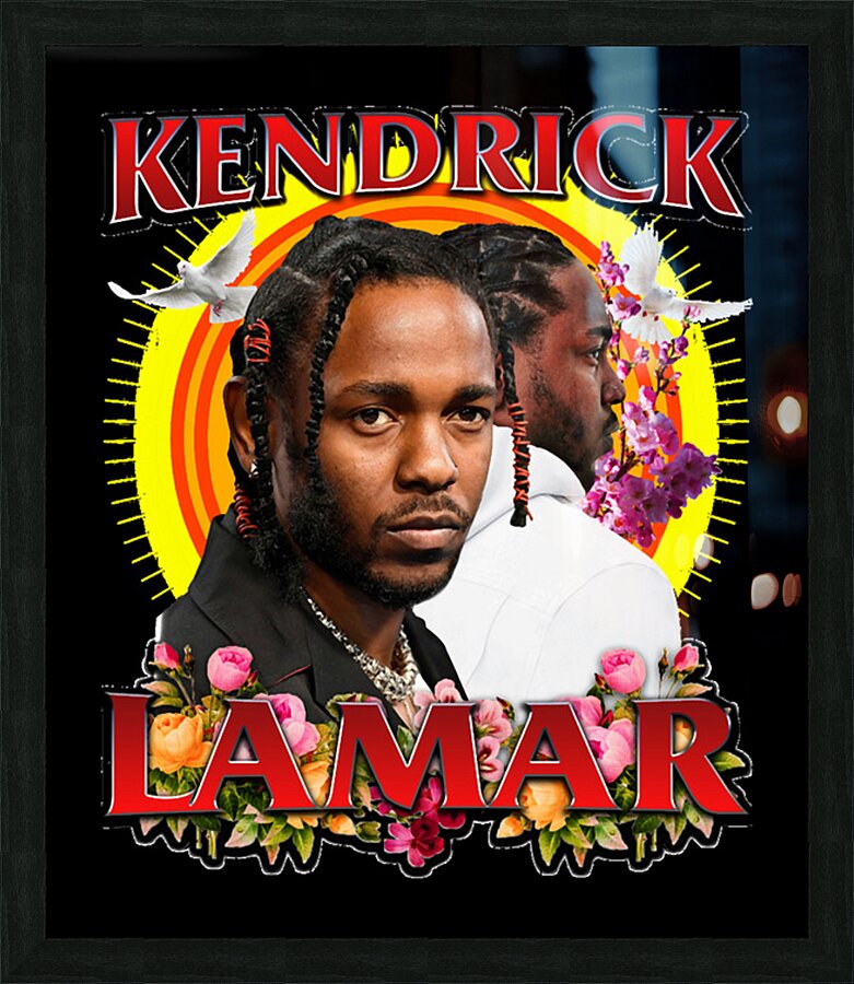 Kendrick Lamar 13 Picture Frame print