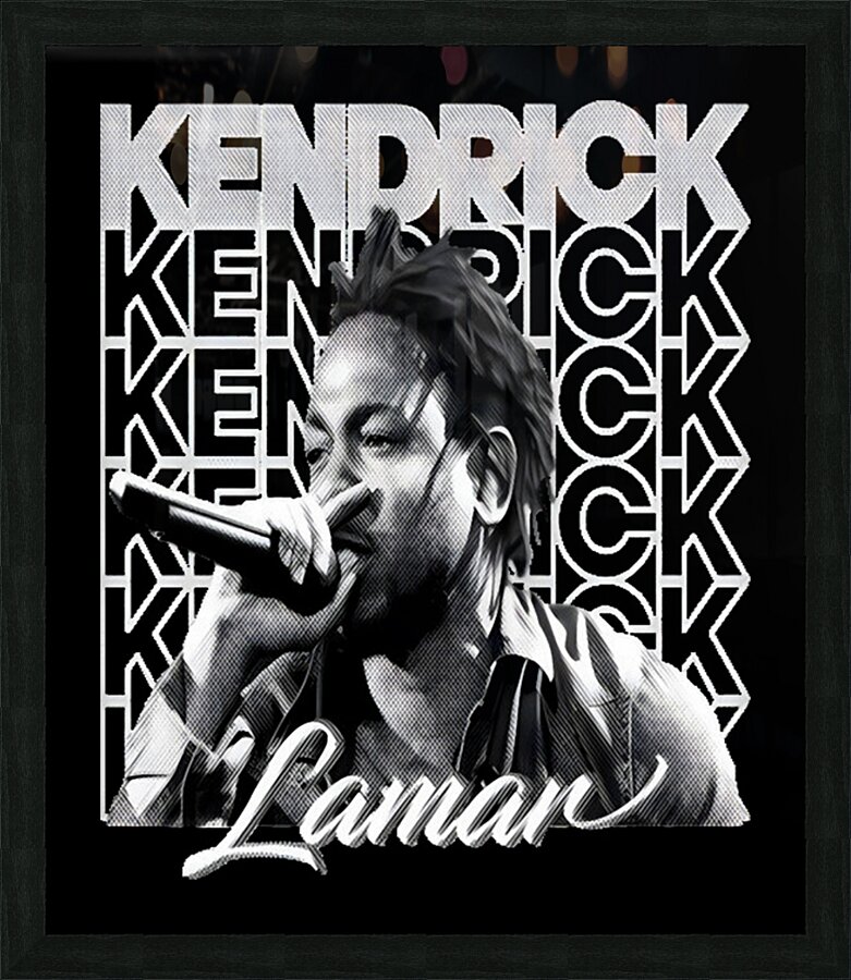 Kendrick Lamar 14 Picture Frame print