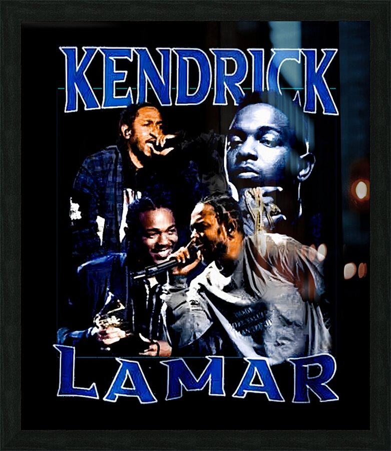 Kendrick Lamar 16 Picture Frame print
