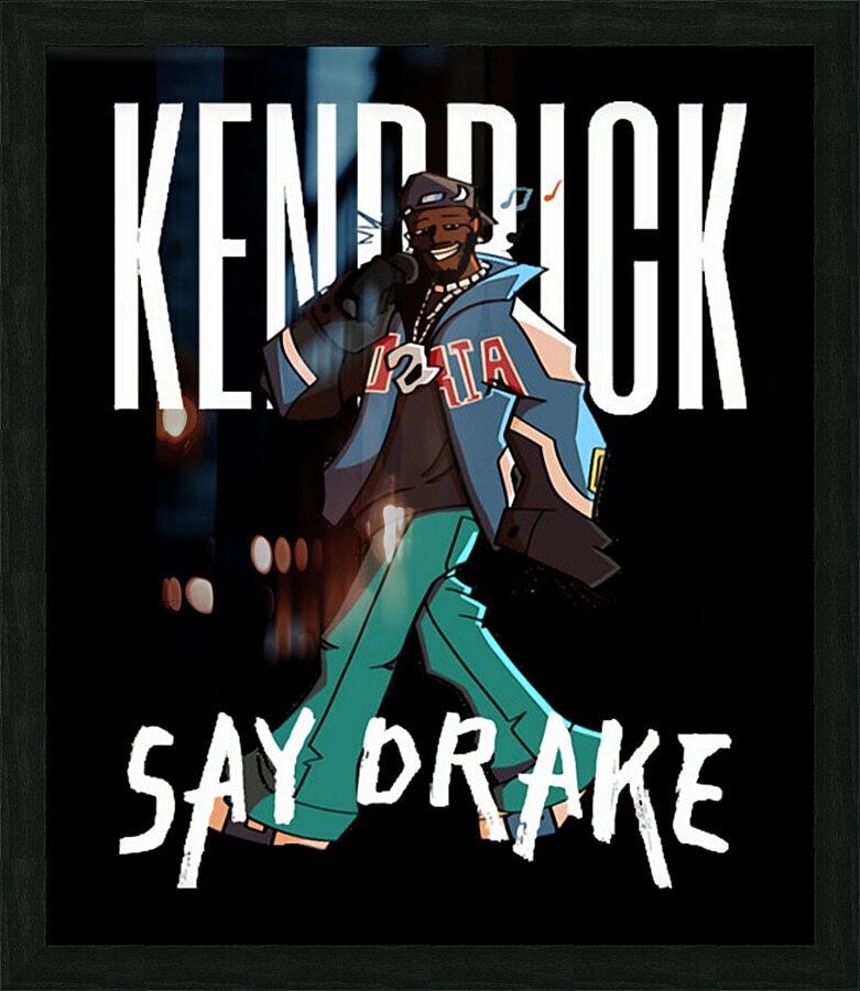 Kendrick Lamar 35 Picture Frame print