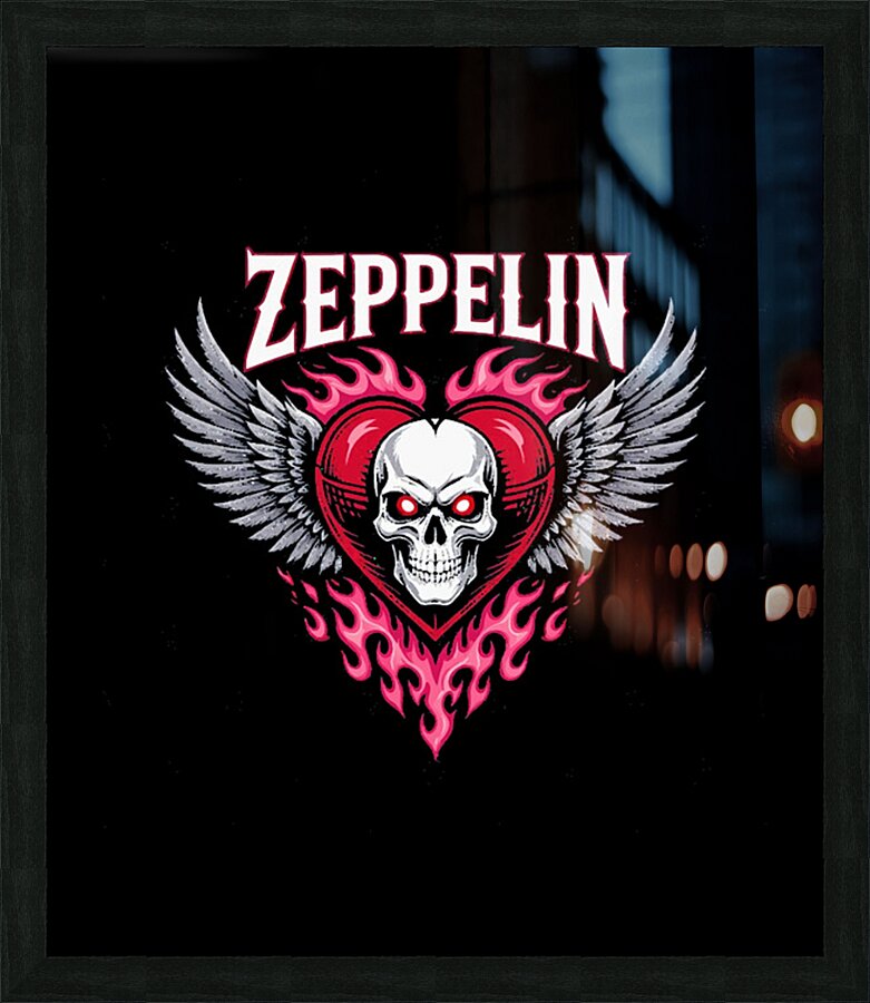 Led Zeppelin 12 Picture Frame print